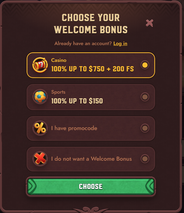 5 Gringos Casino Australia review - Registration 2 step