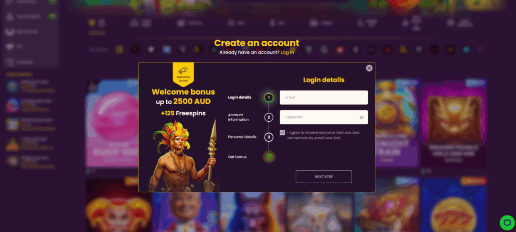 Bizzo Casino Australia Review Registration/ Create an Account