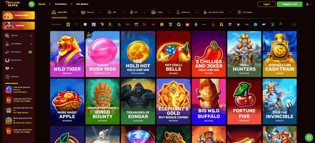 Dragon Slots Casino Australia Review Pokies