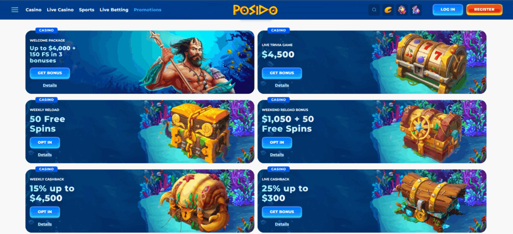 Posido Casino Australia Review Promotions