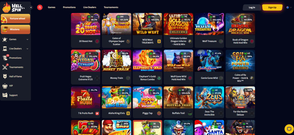 Hell Spin Casino Australia Review Pokies