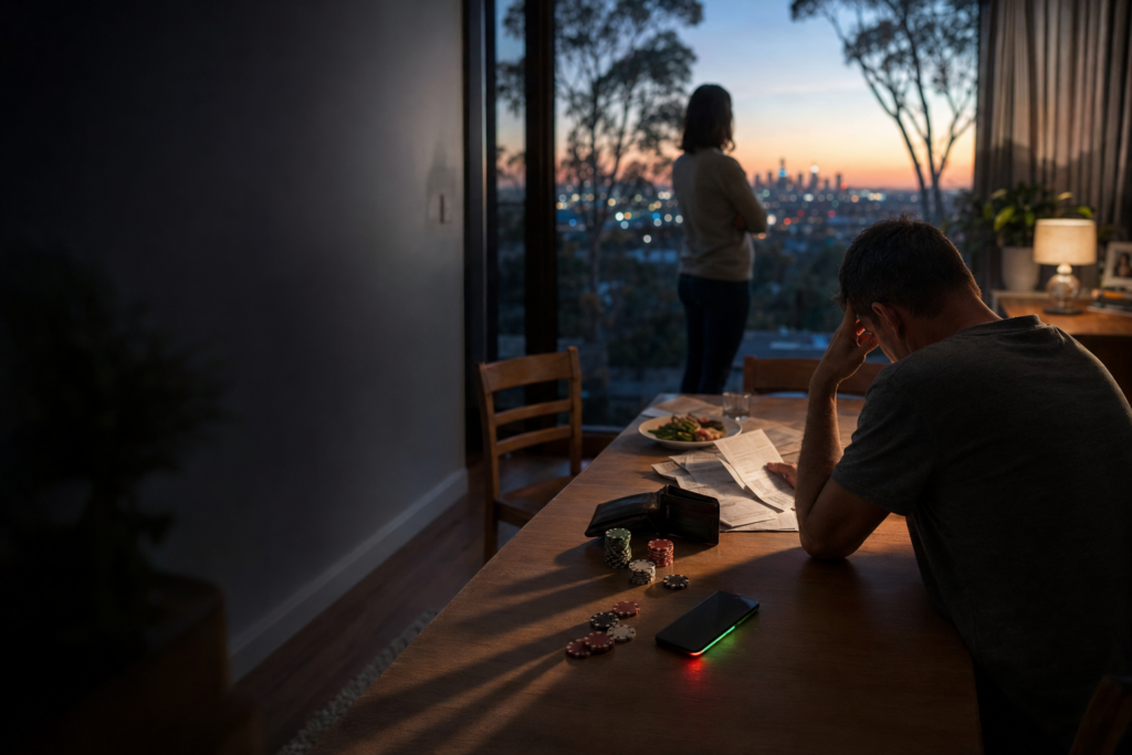 Roy Morgan report showing 3.32 million Australians affected by gambling-related harm